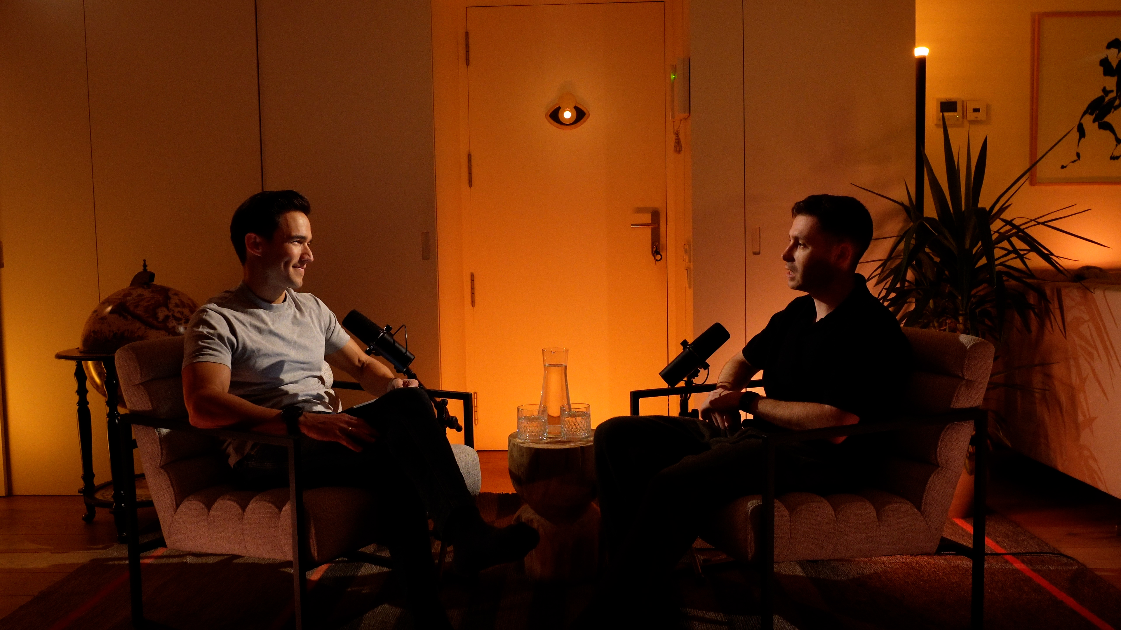 David Riudor durante una conversación de Golden Circle en el set del podcast